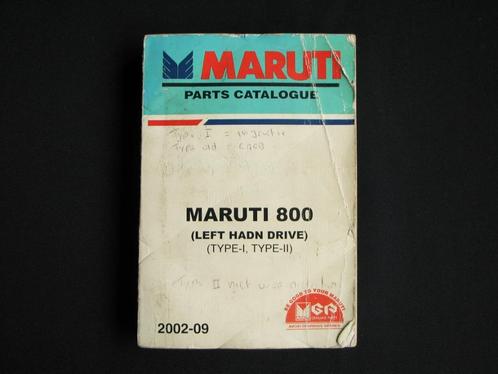 Manuel de pièces d'origine Maruti/Suzuki 800, Autos : Divers, Modes d'emploi & Notices d'utilisation, Enlèvement ou Envoi