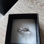 Bague en argent blanc, Gebruikt, Wit, Ophalen of Verzenden, 17 tot 18