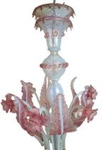Princess kroonluchter, Ophalen, Zo goed als nieuw, Glas, Barok, romantisch