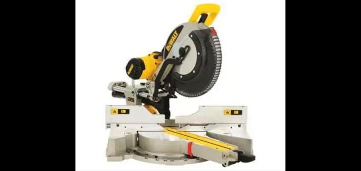 DeWalt DWS780XPS radiale verstekzaag + onderstel — 305 mm —, Zakelijke goederen, Machines en Bouw | Houtbewerking, Ophalen