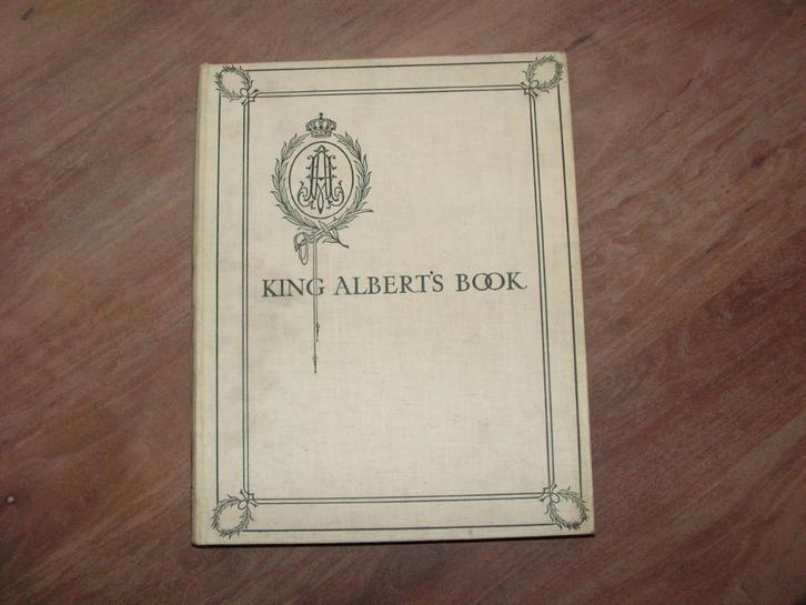 Boek voor Koning Albert 1914, Verzamelen, Koningshuis en Royalty, Ophalen of Verzenden
