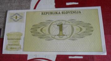 Sloveens bankbiljet - 1 tolar