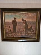 'Het Angelus' van Millet (replica) 50 x 60, Antiek en Kunst, Ophalen of Verzenden