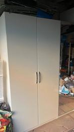 Armoire IKEA blanche – 3 portes dont 1 miroir, Avec tiroir(s), Comme neuf, 100 à 150 cm, Enlèvement