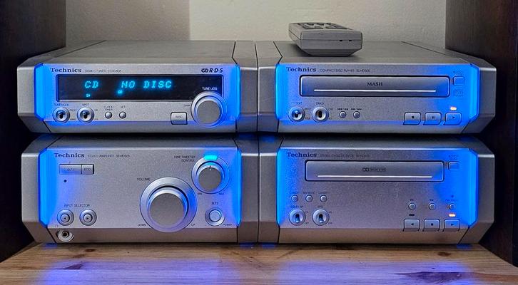 Technics stereoketen + orginele luidsprekers, TV, Hi-fi & Vidéo, Chaîne Hi-fi, Neuf, Deck cassettes ou Lecteur-enregistreur de cassettes