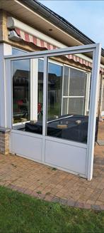 Glazen wand voor buiten, Doe-het-zelf en Bouw, Glas en Ramen, Ophalen, Gebruikt, 160 cm of meer, Glasplaat