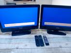 2 philips tv's 22 inch met afstandbediening, Comme neuf, Philips, Smart TV, Enlèvement ou Envoi