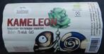 Bieretiket Kameleon Saison Brouwerij Den Hopperd (10q4), Verzenden, Gebruikt