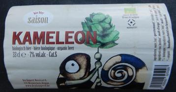 Étiquette de bière Kameleon Saison Bras. Den Hopperd (10q4), Envoi, Utilisé