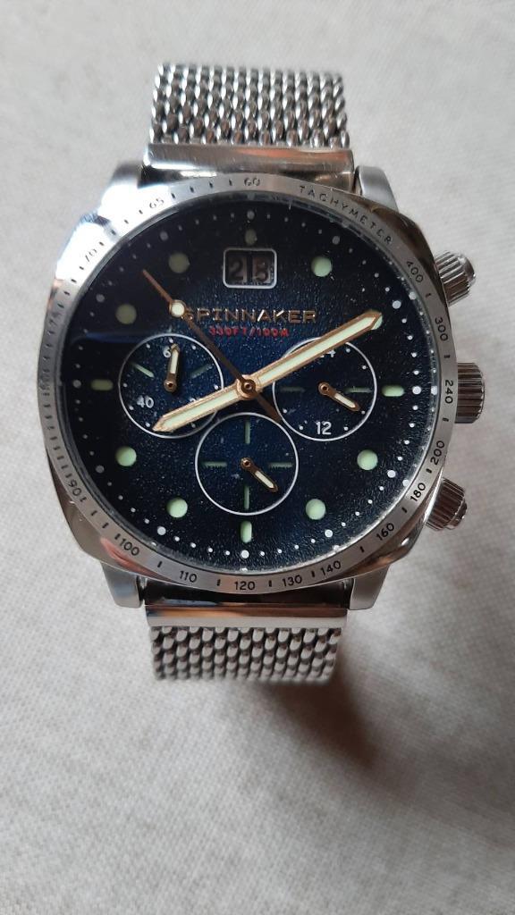 Spinnaker Chrono 5068-03, Handtassen en Accessoires, Horloges | Heren, Nieuw, Polshorloge, Overige merken, Staal, Staal, Ophalen of Verzenden