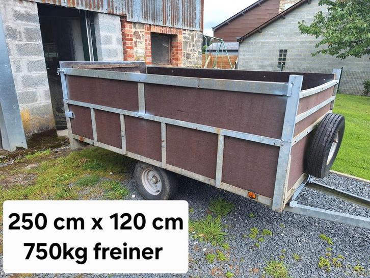 750 kg enkelassige aanhanger om te remmen (echte 750 kg), Auto diversen, Aanhangers en Bagagewagens, Ophalen
