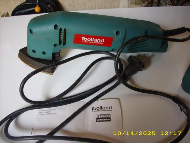 Driehoekschuurmachine Toolland, Doe-het-zelf en Bouw, Gereedschap | Schuurmachines, Zo goed als nieuw, Ophalen