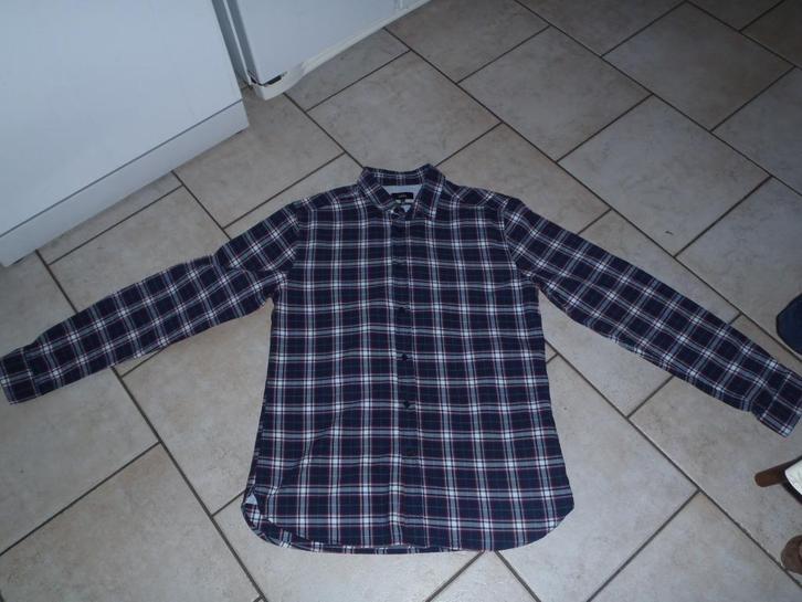 geruit hemd maat L - slim - Jules, Kleding | Heren, Overhemden, Nieuw, Halswijdte 41/42 (L), Ophalen of Verzenden