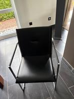 8 ARCO  frame design stoelen met zwart leder, Huis en Inrichting, Stoelen, Ophalen, Design Arco, Zwart, Leer
