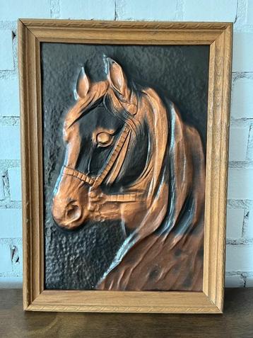 koperen handgehamerde paardenkop beschikbaar voor biedingen