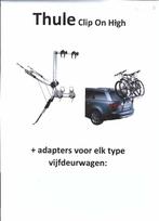 Thule fietsendrager Clip On High, Ophalen, 2 fietsen, Gebruikt, Achterklepdrager