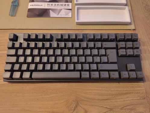 Varmilo VA88M Charcoal PBT Backlit Cherry MX Silver Speed UK, Computers en Software, Toetsenborden, Gebruikt, Qwerty, Bedraad