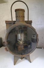 Lampe fanal train allemand guerre WW2 WO2 original rare, Antiquités & Art, Curiosités & Brocante, Enlèvement