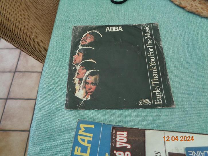 A.B.B.A.Vinylsingels "7" zgst(Waterloo-Thank you for the mus, CD & DVD, Vinyles | Pop, Comme neuf, 1960 à 1980, Autres formats