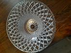 Vintage kristallen fruitschaal, Huis en Inrichting, Gebruikt, Schaal, Rond, Ophalen of Verzenden