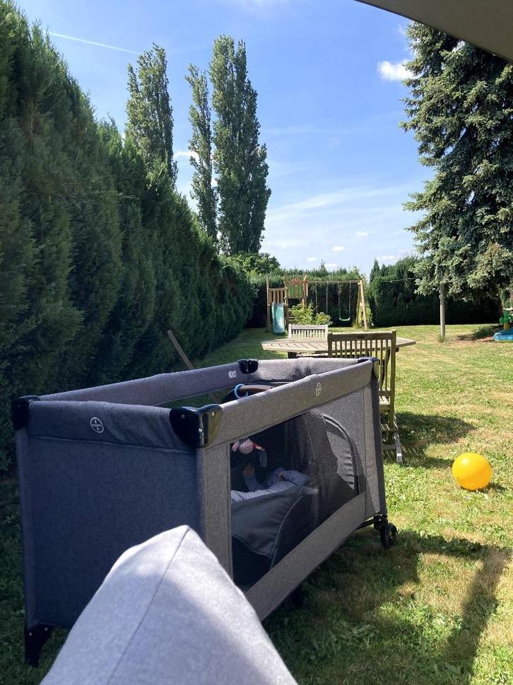 Pericles Reisbed Antraciet/Grijs, Kinderen en Baby's, Babywiegjes en Ledikanten, Zo goed als nieuw, Reisbedje, Ophalen