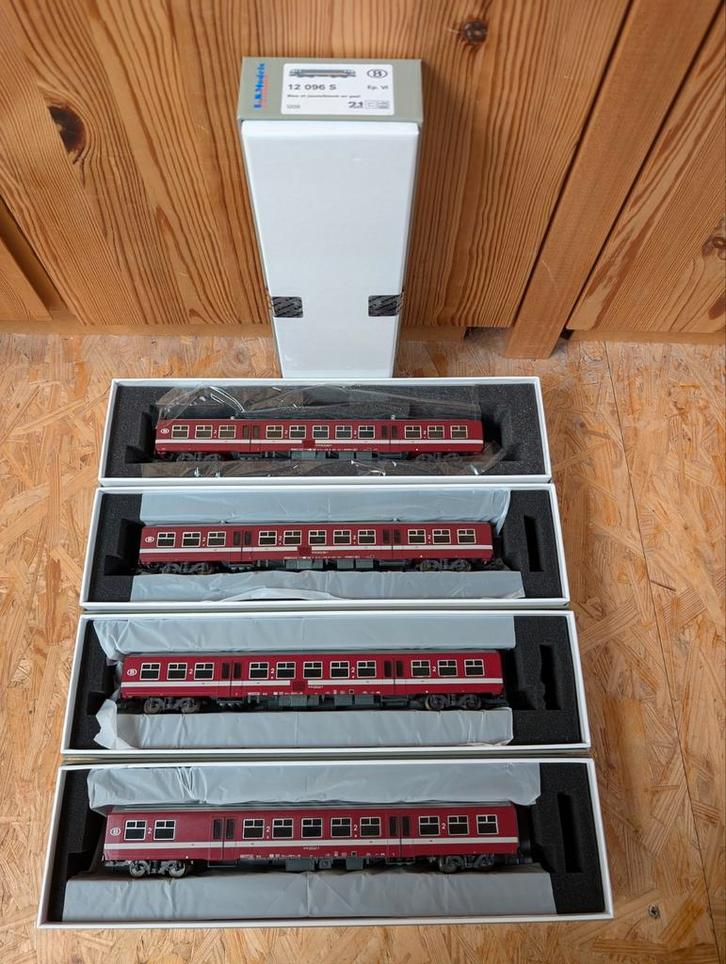 NMBS SNCB Lsmodels HLE1209 12096S | M4 Bordeaux |, Hobby en Vrije tijd, Modeltreinen | H0, Nieuw, Treinset, Gelijkstroom, Lima
