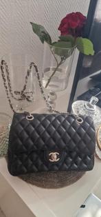 Chanel dames tas zwart leder, Ophalen of Verzenden, Zo goed als nieuw, Zwart