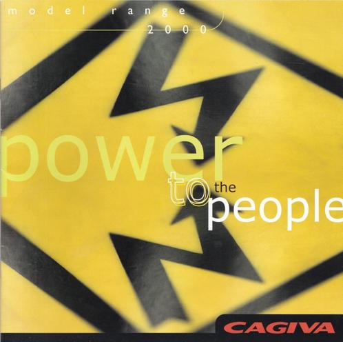 Cagiva Model range 2000 Power to the people brochure., Motos, Modes d'emploi & Notices d'utilisation, Autres marques, Enlèvement ou Envoi
