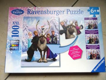 Puzzel Frozen XXL, 100 stukjes. Ontdek de 9 verschillen beschikbaar voor biedingen