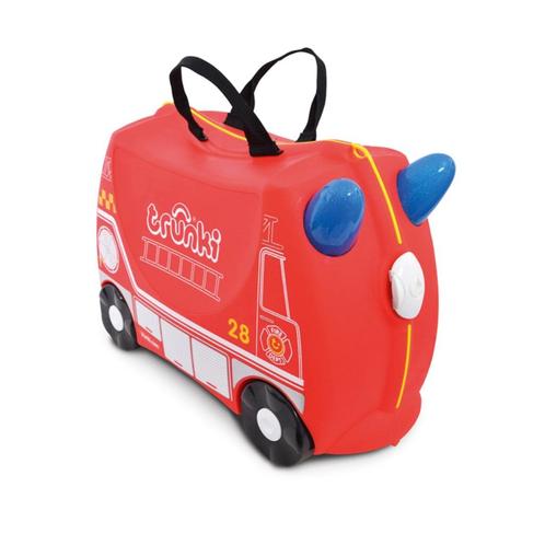 Trunki kinderkoffer brandweer, Bijoux, Sacs & Beauté, Valises, Neuf, Plastique dur, Moins de 50 cm, Moins de 35 cm, Clé, Roulettes