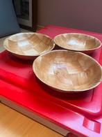 3 bamboe schalen, Huis en Inrichting, Ophalen, Zo goed als nieuw