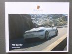 Livre Porsche Boxster Spyder 2019, Livres, Autos | Brochures & Magazines, Porsche, Envoi