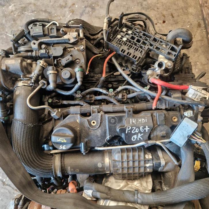 Motor Peugeot 206+ 1.4 hdi, Auto-onderdelen, Motor en Toebehoren, Audi, BMW, Citroën, Fiat, Mini, Peugeot, Renault, Seat, Toyota