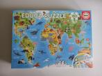 Educa Puzzel van 150 stukjes Wereldkaart dieren, Nieuw, Minder dan 500 stukjes, Legpuzzel, Ophalen