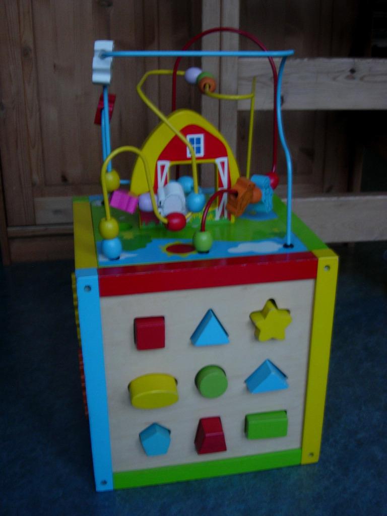speelgoedkubus, Enfants & Bébés, Jouets | Jouets en bois, Utilisé, Autres types, Enlèvement ou Envoi