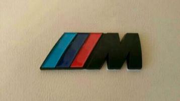 BMW Emblème/logo du coffre M 82 mm x 32 mm >noir/argent
