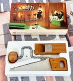 Vintage Bar-set Barset kurkentrekker zaag cheese wine rasp, Ophalen of Verzenden