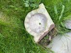 bloempot of lavabo in Griekse witte marmer, Ophalen, Steen, Gebruikt, 40 cm of meer