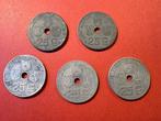 Lot 5 pièces 25 centimes Mailleux - 1942-1946 NLFR (#153#), Enlèvement ou Envoi, Métal, Série