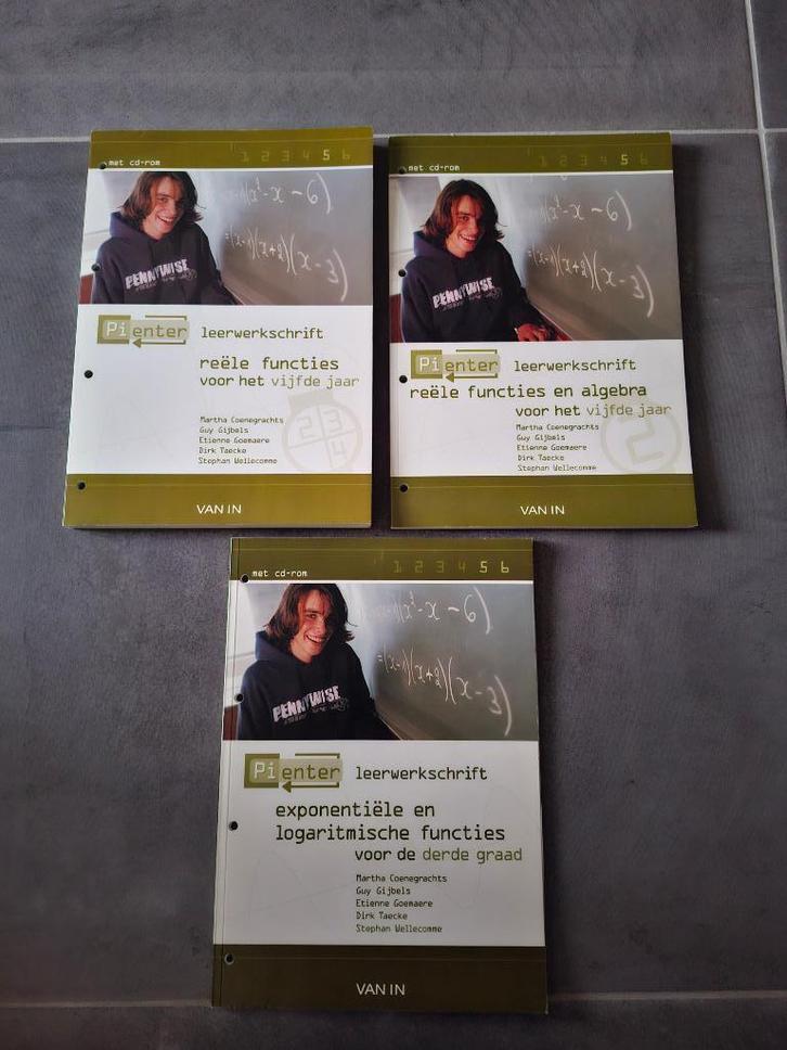 Wiskunde Pienter leerwerkschriften voor de 3de graad, Boeken, Studieboeken en Cursussen, Nieuw, Overige niveaus, Ophalen