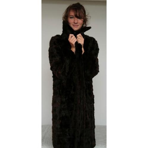 BXL, Liège - Veste longue de fourrure, manteau en vison, Kleding | Dames, Jassen | Winter, Zo goed als nieuw, Ophalen of Verzenden