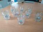 Set van 8 MAES-DORT bierglazen - jaren 70, Ophalen, Gebruikt, Bierglas