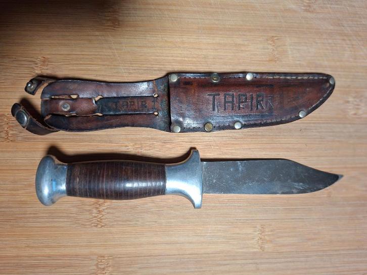 Ancien couteau de chasse ou scout voir photos, Collections, Objets militaires | Général, Autres, Enlèvement ou Envoi