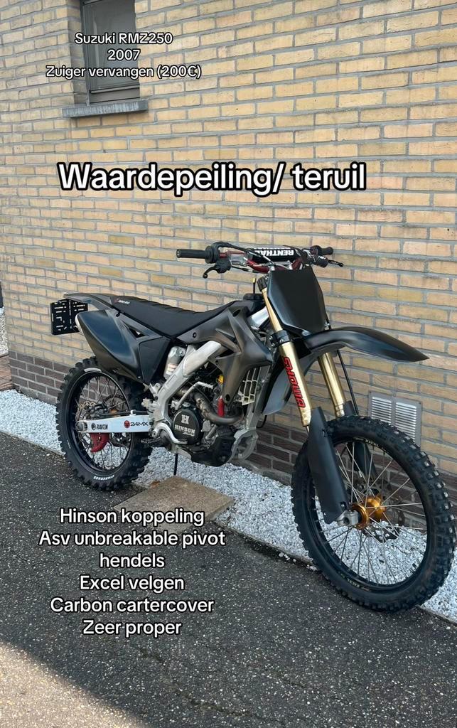 Suzuki RMZ250 07, Motoren, Motoren | Suzuki, Particulier, Crossmotor, 12 t/m 35 kW, 1 cilinder, Minimaal motorrijbewijs A2, Sportuitlaat
