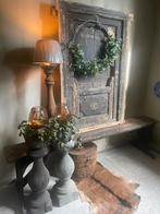 Houten luik/ houten balusters/ hoge balusterlamp/oude bank, Ophalen, Onbekend, Onbekend, Onbelend