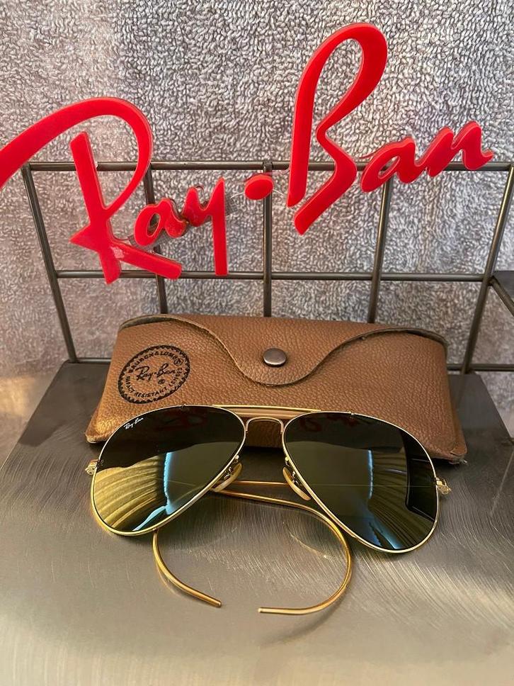 Vintage B&L piloten zonnebril Ray-Ban Outdoorsman 58mm O5, Handtassen en Accessoires, Zonnebrillen en Brillen | Heren, Zo goed als nieuw