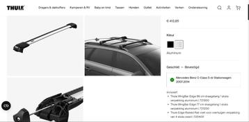 Dakdragers Mercedes C-Klasse W204, Ophalen, Gebruikt