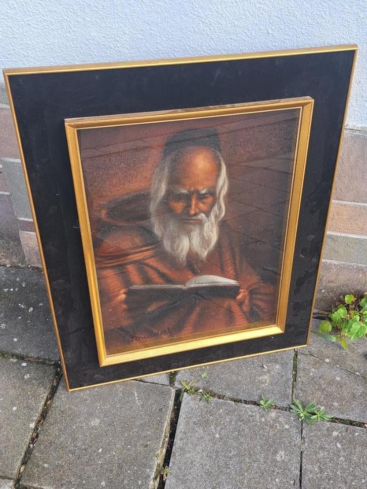 huile sur panneau  l ancien testament signe jean mulders, Antiek en Kunst, Kunst | Schilderijen | Klassiek, Ophalen