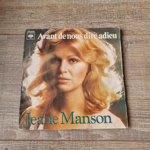 7" Jeane Manson - Avant de nous dire adieu, Cd's en Dvd's, Vinyl Singles, Gebruikt, Single, Pop, 7 inch, Ophalen of Verzenden