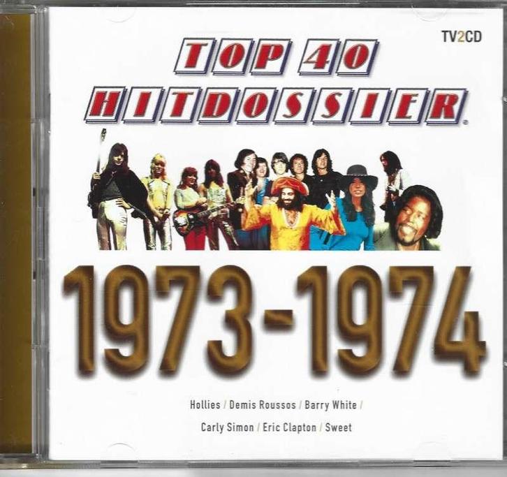 2 CD Top 40 Hitdossier 1973-1974, Cd's en Dvd's, Cd's | Rock, Zo goed als nieuw, Poprock, Ophalen of Verzenden